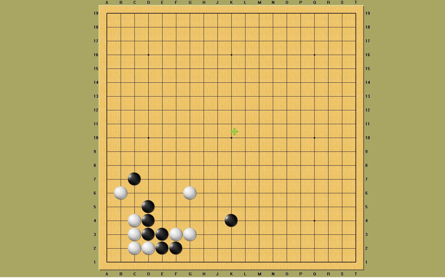 围棋ai定式:飞挂星位,大飞应.