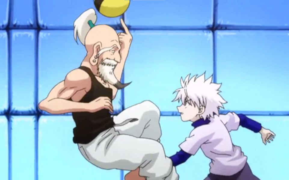 [图]【猎人英配dub】Killua attempts to take the ball