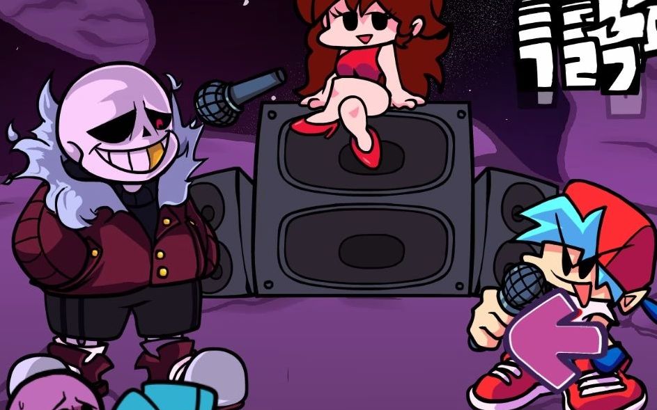 fnf优质模组 fallen stars sans 致我们堕落的星辰