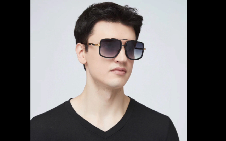 maybach#迈巴赫#情侣款墨镜 themachone ii,时尚大框显脸小,素颜善鼢