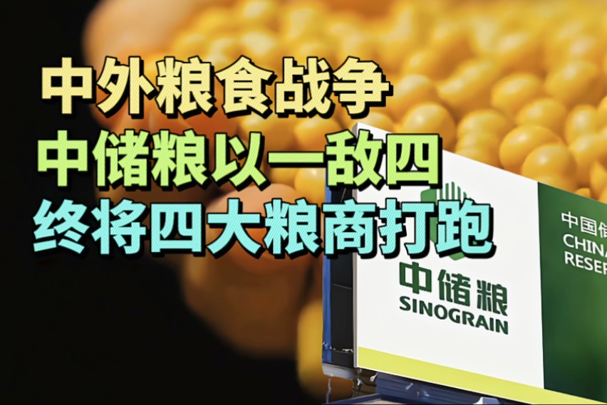 中外粮食战争,中储粮以一敌四,终于将四大粮商打跑哔哩哔哩bilibili