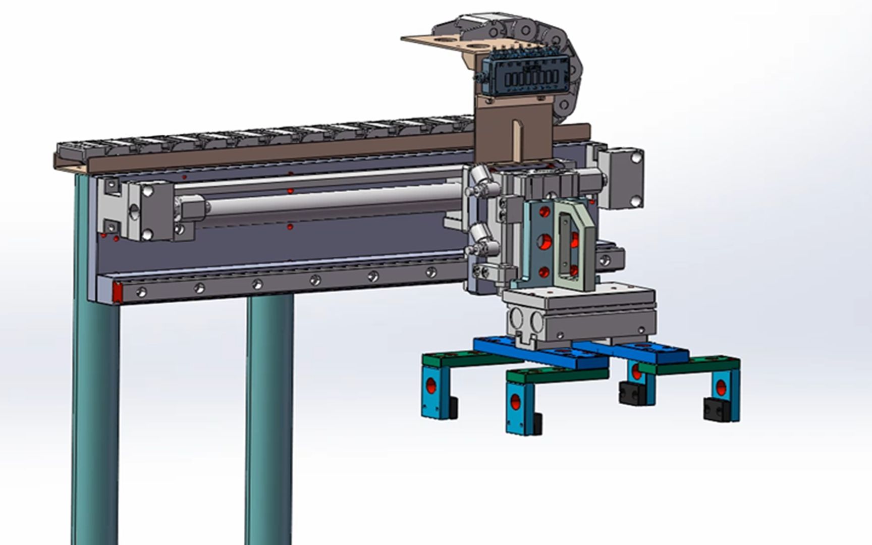 一种x轴横移夹爪搬运机构的设计,真的很简单!