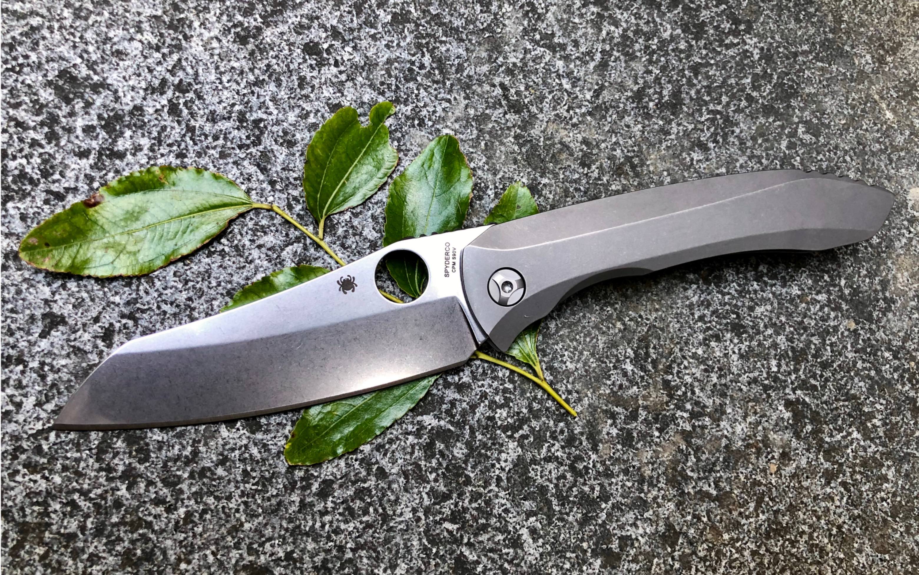 小折随玩〕spyderco 蜘蛛|c238 tip|钛合金一体柄 s90v_哔哩哔哩