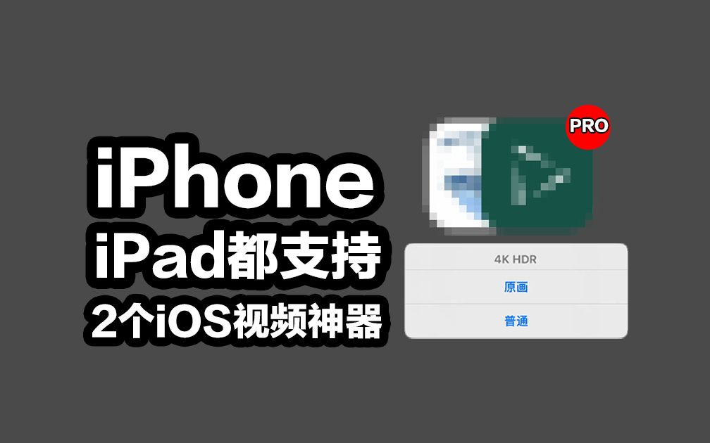 iPhone和iPad都支持!2个iOS视频神器哔哩哔哩bilibili