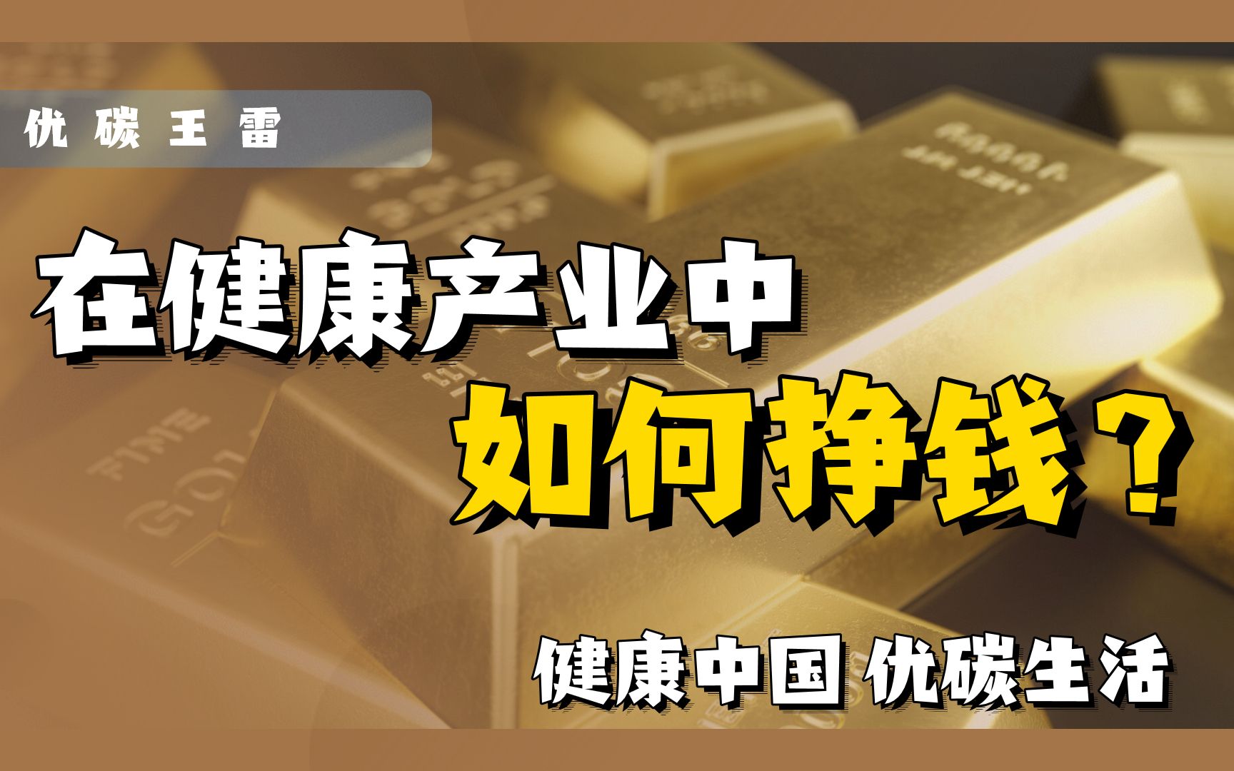 在健康产业中如何挣钱?有两个路径,你会如何选择?哔哩哔哩bilibili