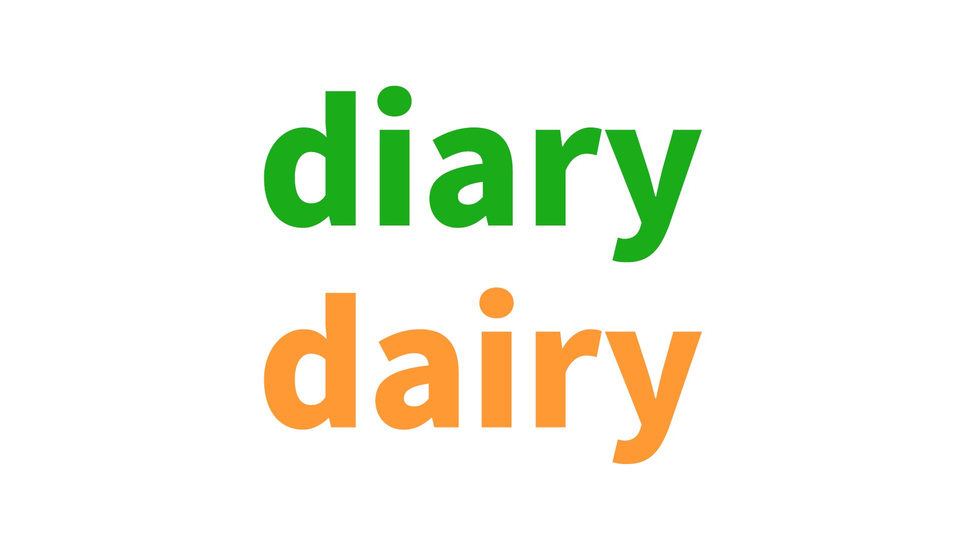 易混淆:diary和dairy哔哩哔哩bilibili