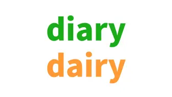 Descargar video: 易混淆：diary和dairy