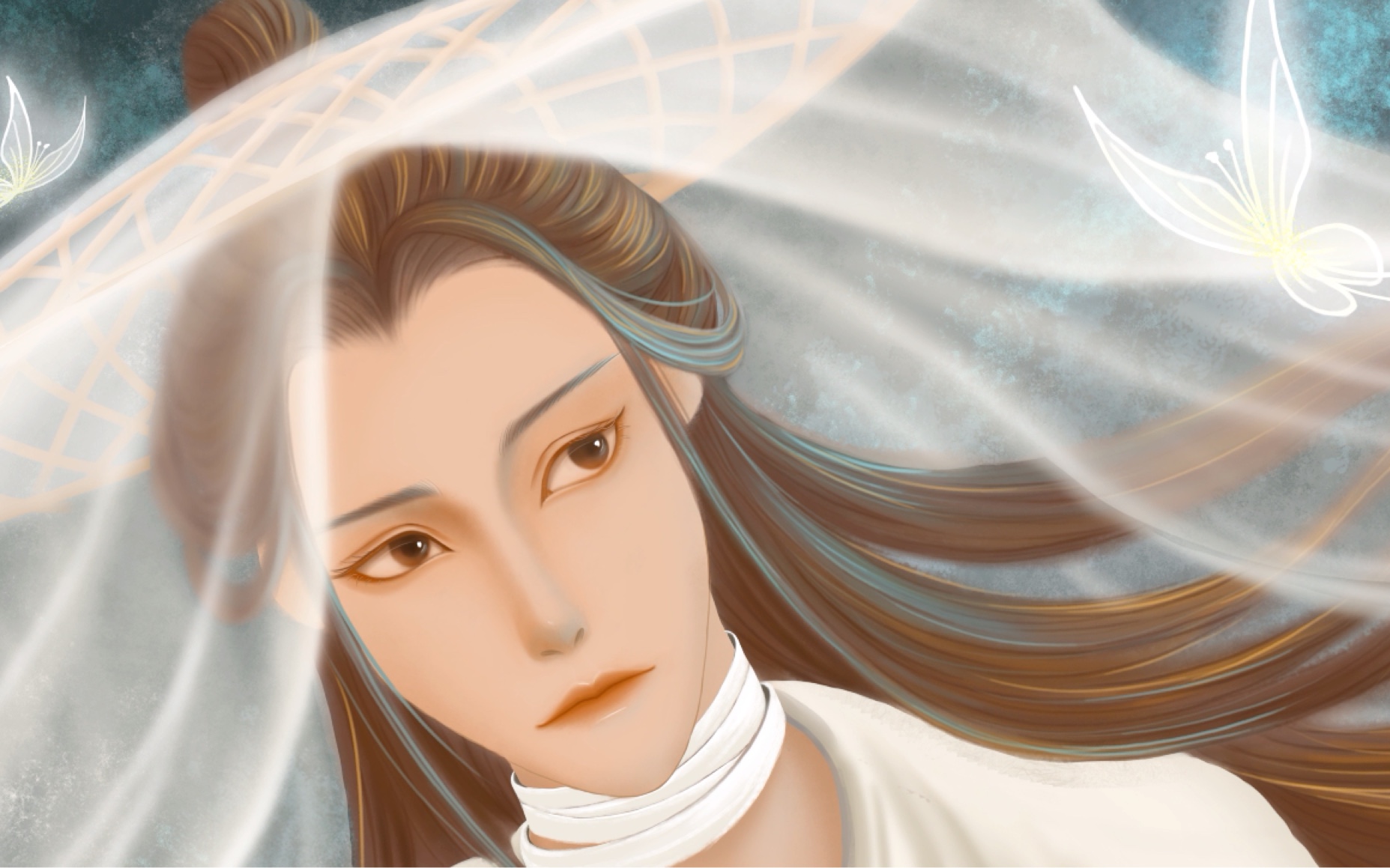 板绘天官赐福悦神谢怜流落人间的800年也许花城从未离开