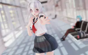 Скачать видео: 【MMD】肥宅快乐水手服 每尝一口都是幸福的味道~JK弱音 恋空予报