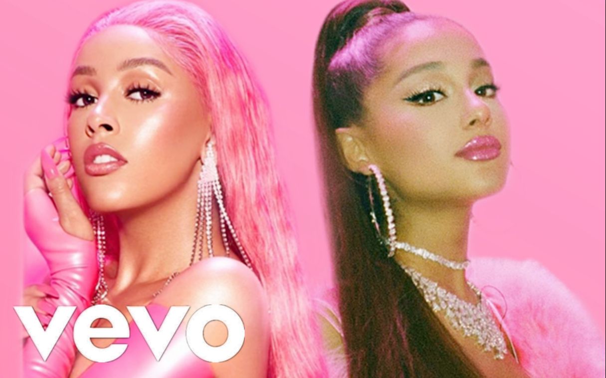 arianagrandesaygoodnight黑婆娘与粉婆娘mv混剪