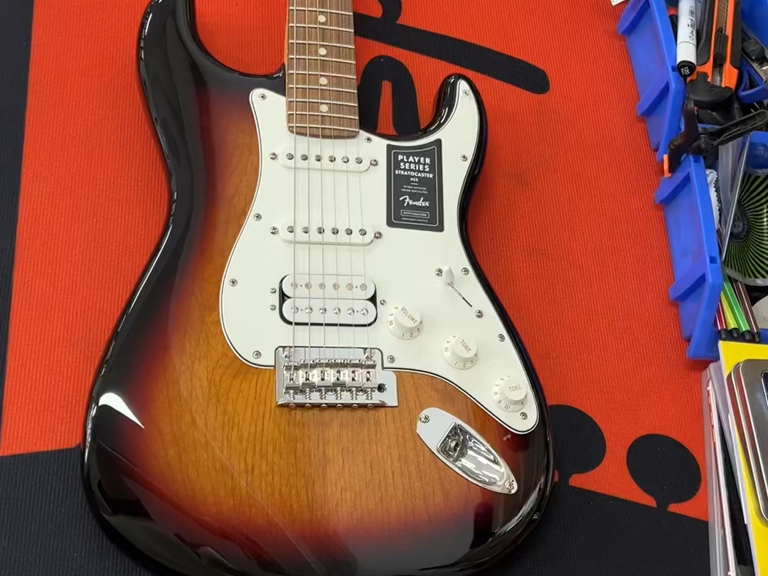 【广州喵艺乐器】fender墨西哥玩家系列st日落色 单单双 红檀木指板