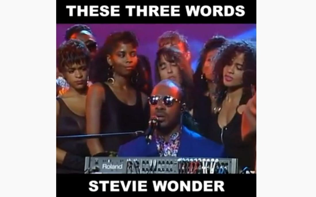 [图]Stevie wonder演唱1992年经典作品《these three words》现场即兴转音