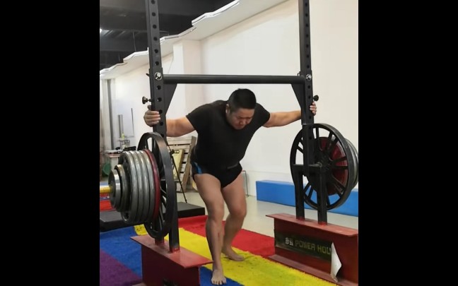 大力士陈彦强450公斤农夫行走