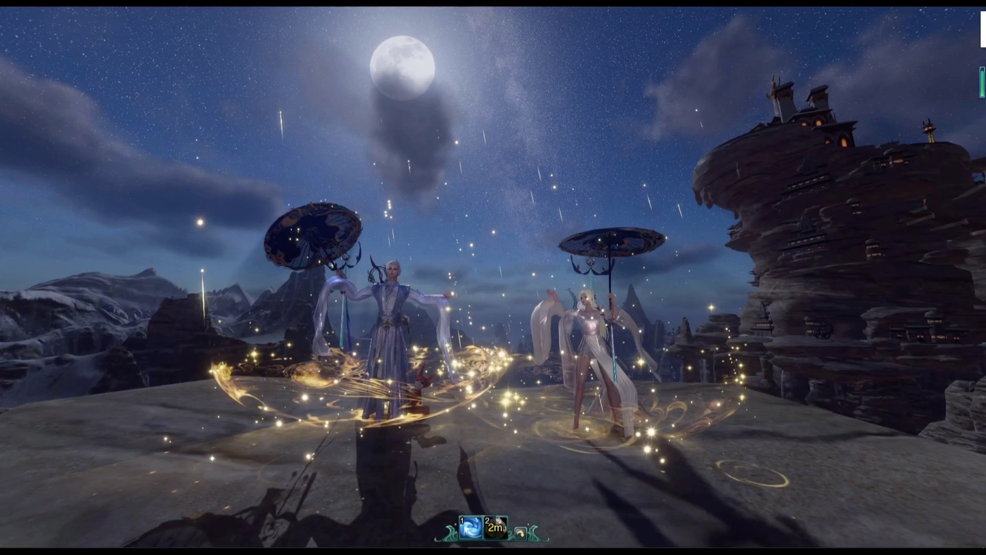 【剑网三】4k |楼兰盒子· 伞| 成男成女 特效动作展示