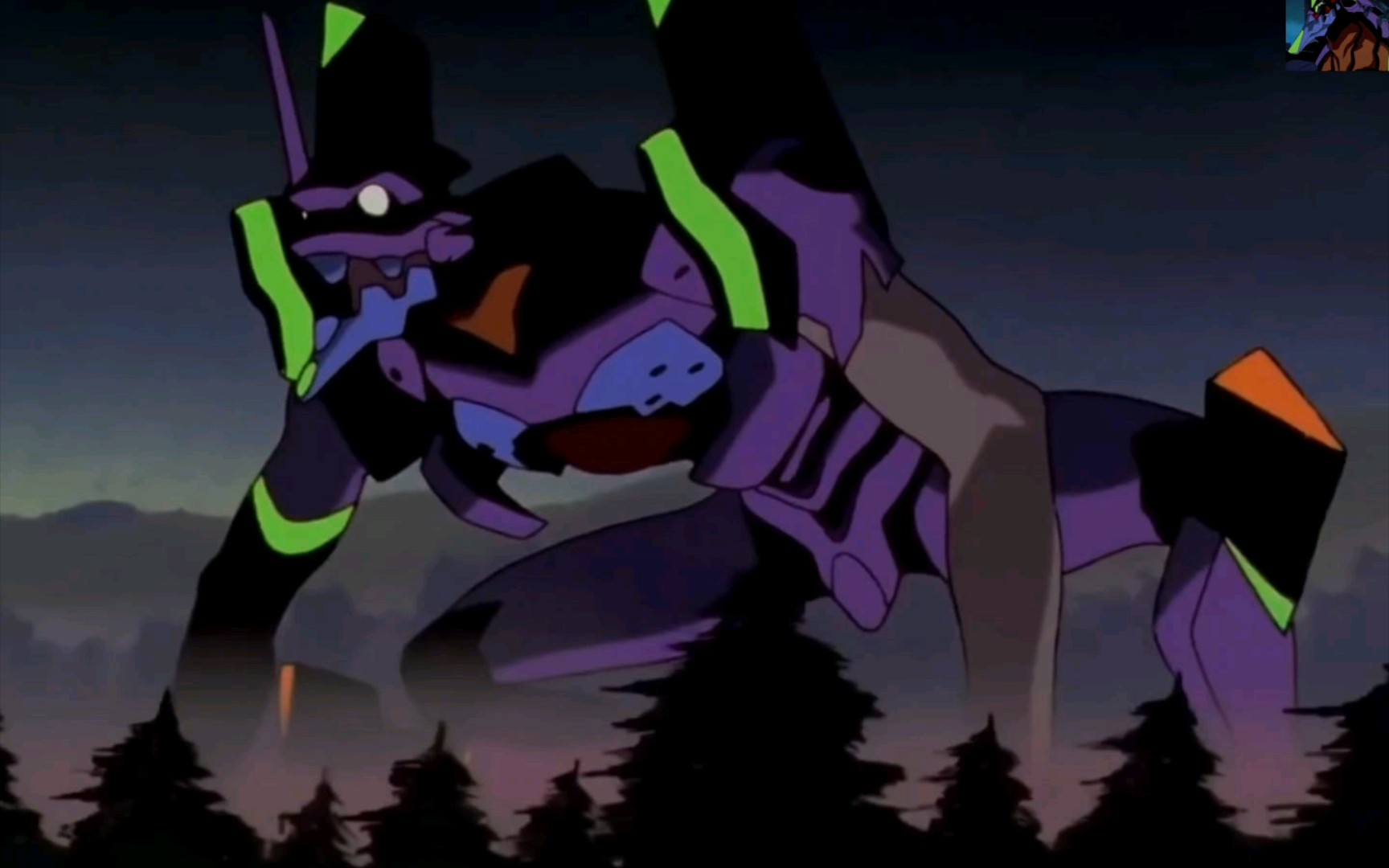 [eva] tv版 初号机暴走 开饭