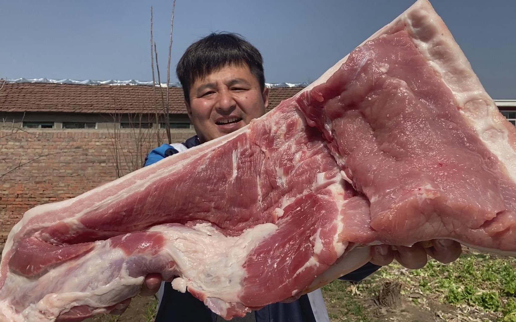 十斤猪肉 实物图片