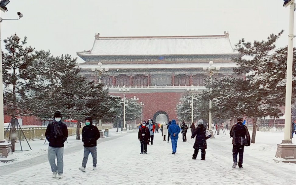 [图]下雪的北平