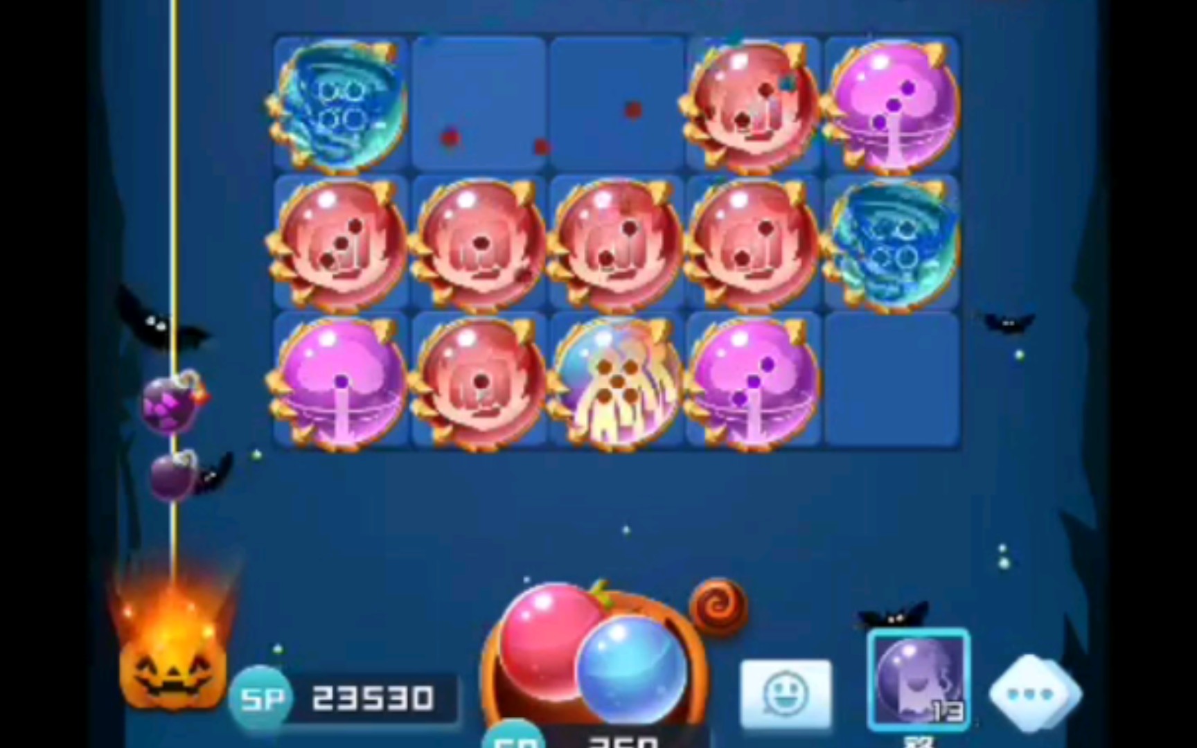 活动作品球球英雄只靠我9个火拳撑到50波23000sp