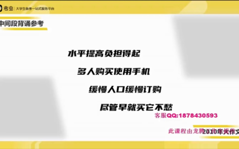 2010英语二大作文语音带读发展中国家和发达国家手机订购量哔哩哔哩bilibili