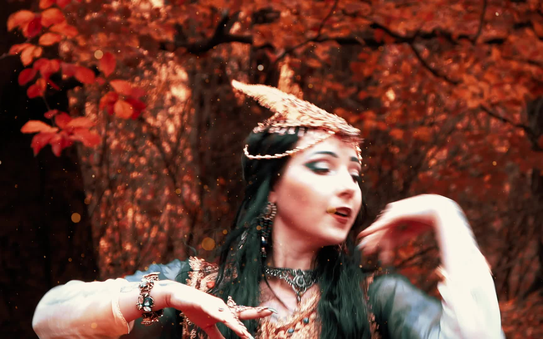 波斯舞 | autumn fairy - persian dance by apsara afsanesara_哔哩
