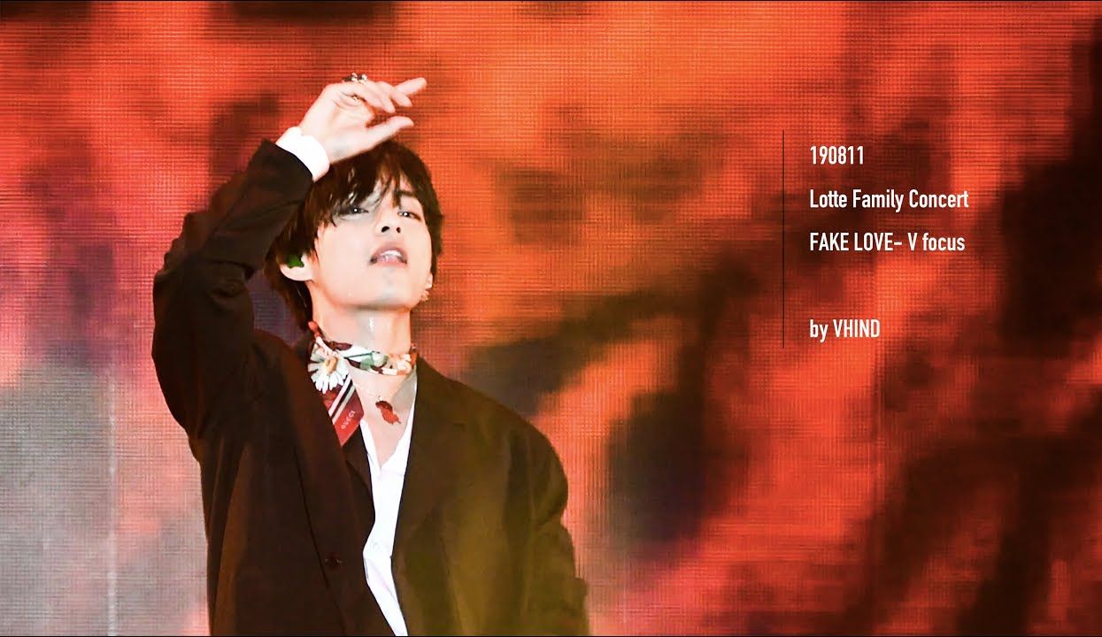 【金泰亨】190811 乐天fake love直拍/fake love - bts v focus(2)