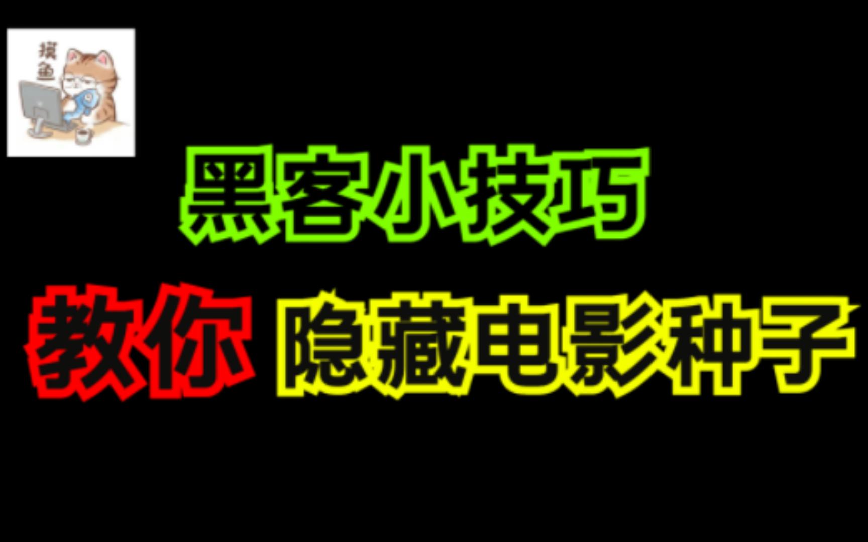 黑客小技巧,教你隐藏私密文件、电影种子 /文件隐藏/黑客/信息安全/渗透测试/程序员哔哩哔哩bilibili