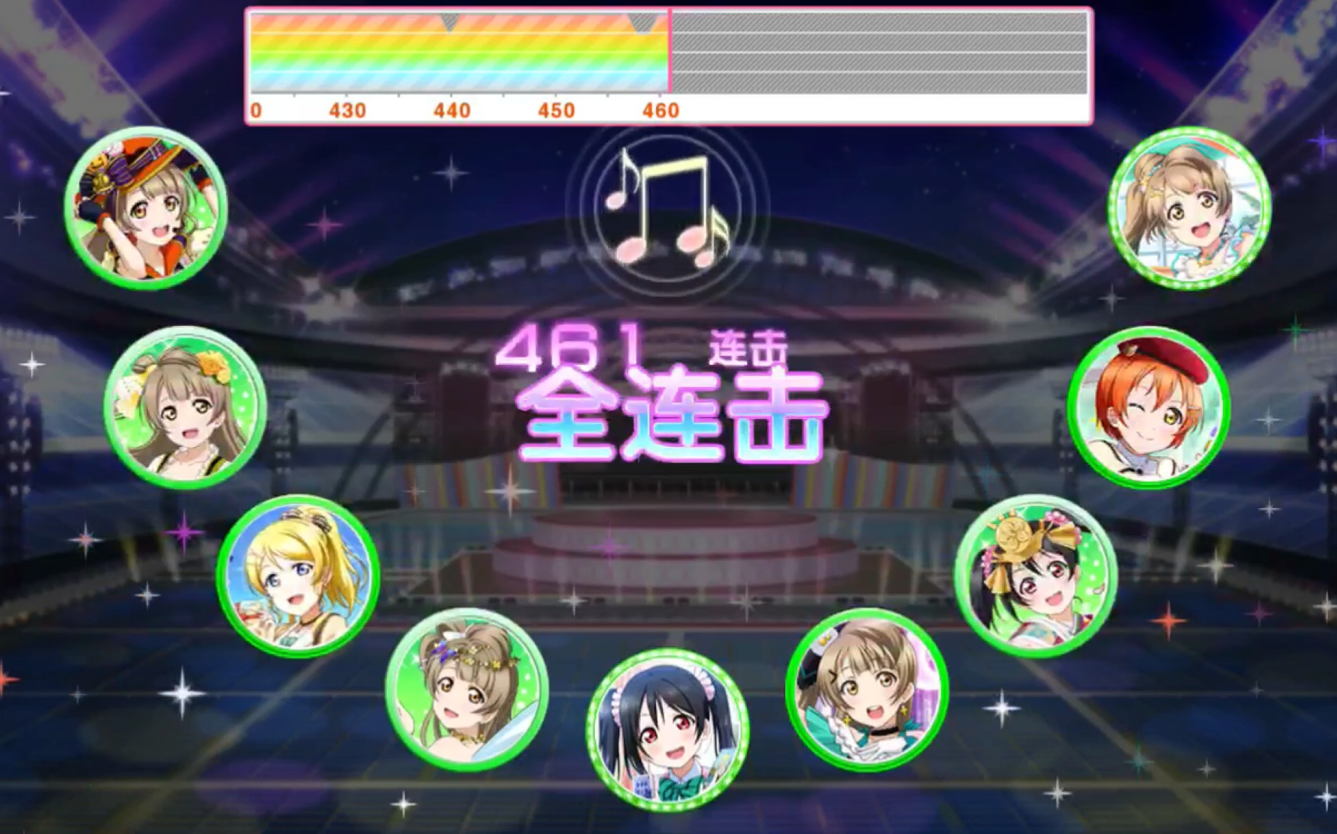 lovelive梦门街机谱面的fc距离入门不远了