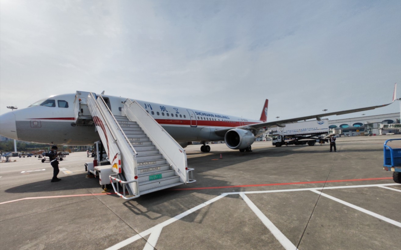 四川航空a321-200深圳宝安国际机场落地右侧pov(杜比视界)