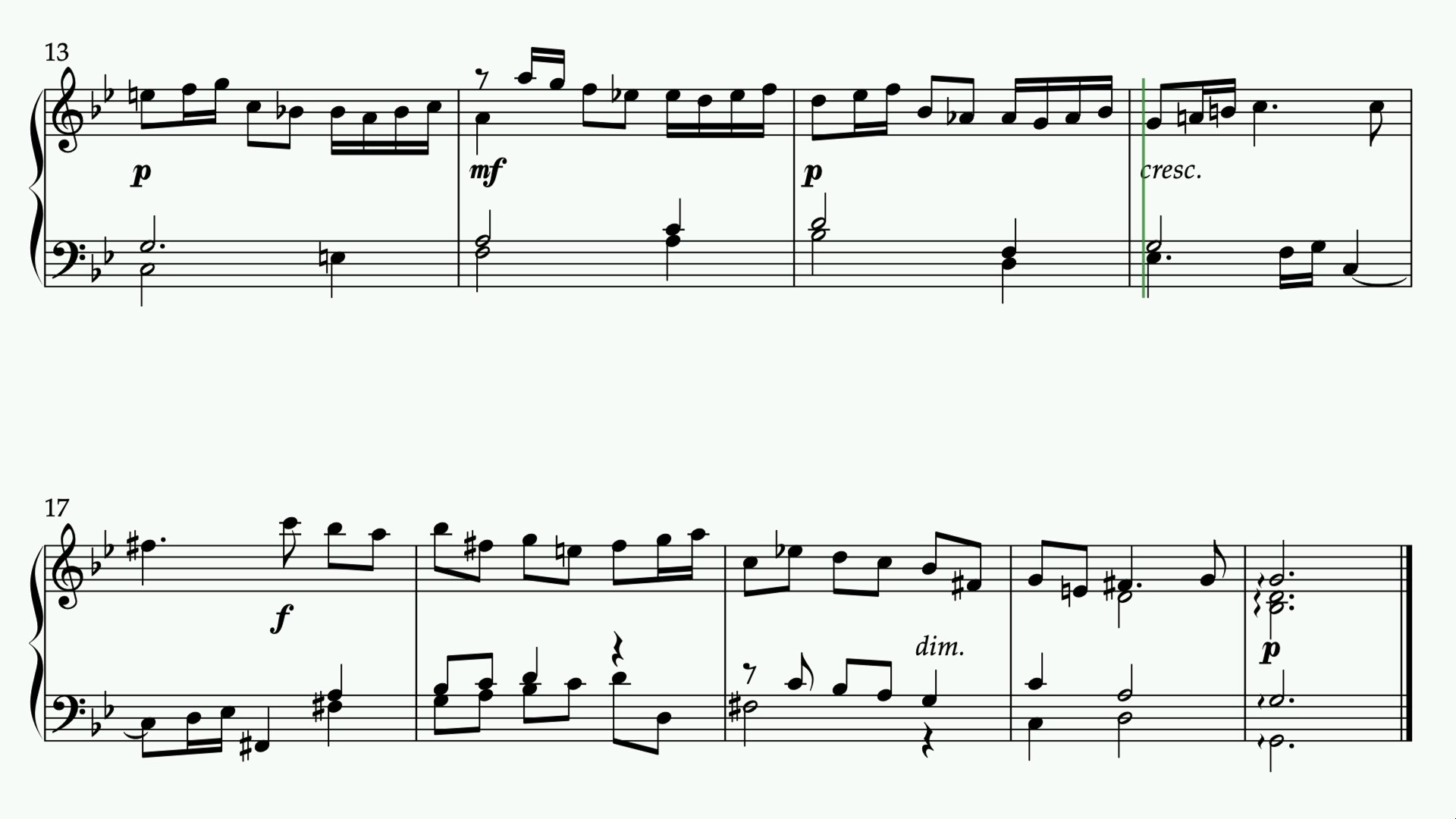「央院钢琴考级」四级b项5. 萨拉班德舞曲