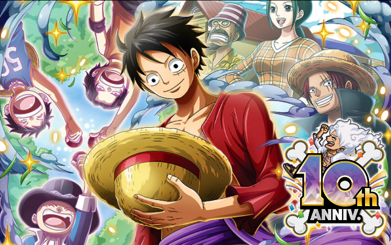 10th year memories of 草帽一伙 路飞编 抽卡!【optc宝藏巡航】