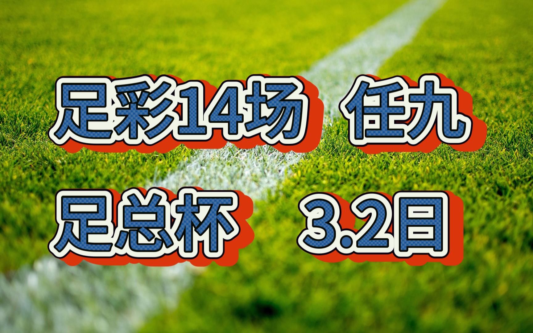 足彩14场3.2日,足总杯哔哩哔哩bilibili