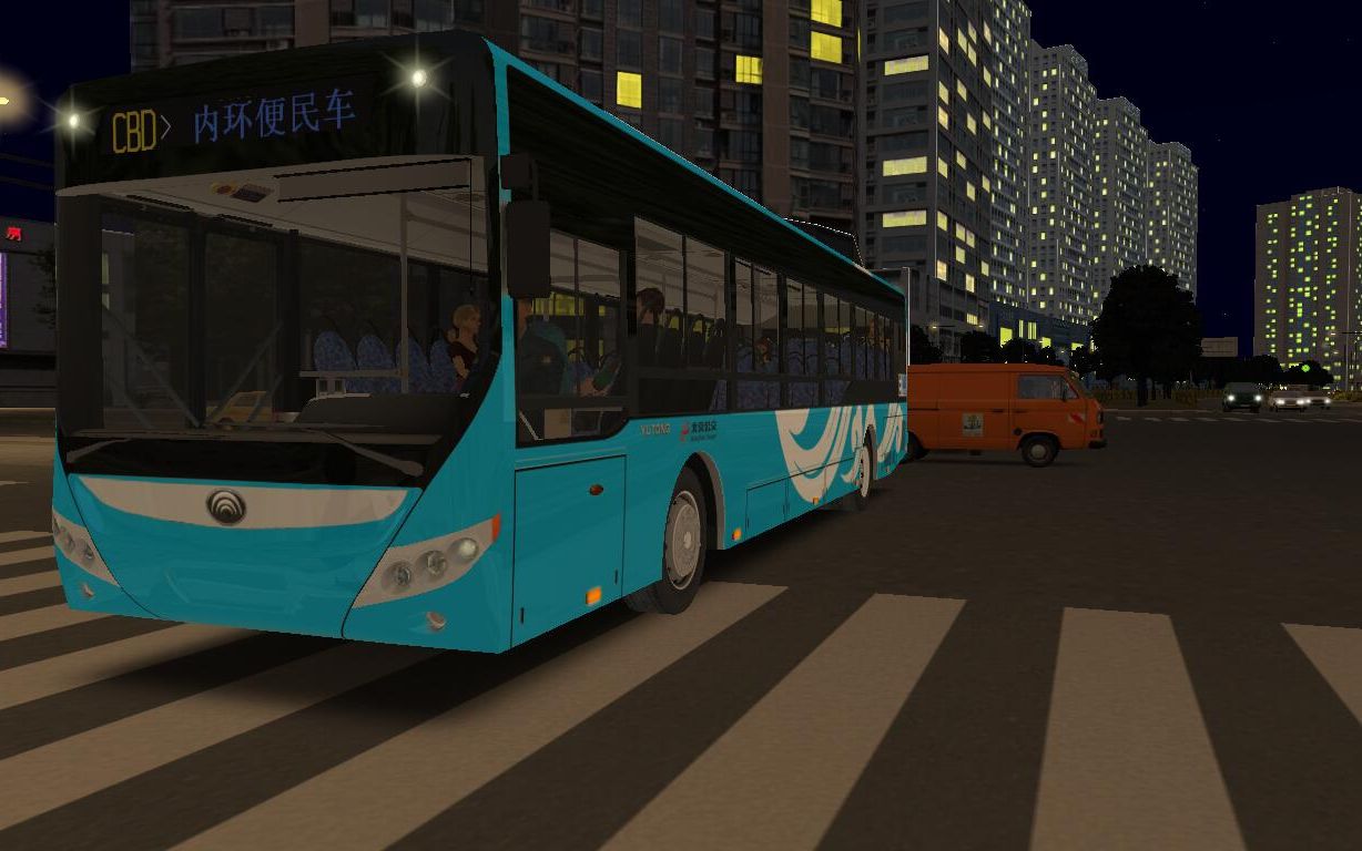omsi2巴士模拟郑州40郑东新区驾驶v1200北京公交涂装cbd内环便民车