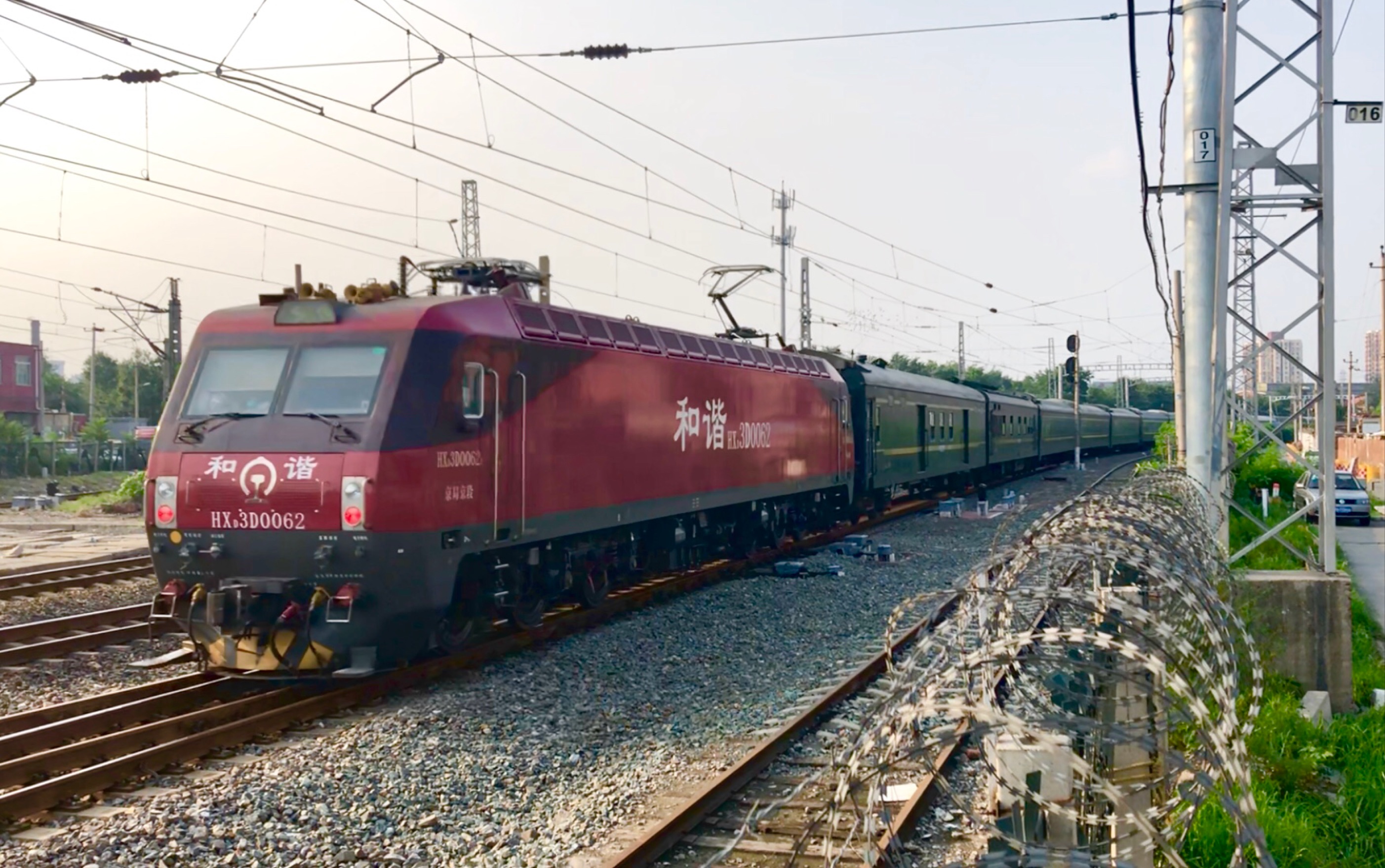 【中国铁路】京局京段hxd3d-0062牵引t31次(北京—杭州)通过京沪线