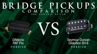 Download Video: 双线圈拾音器DiMarzio 151 PAF PRO vs Seymour Duncan DISTORTION SH-6