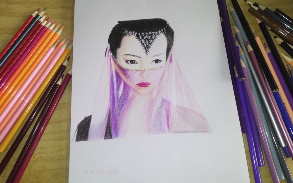 【彩铅手绘】仙剑奇侠传三——紫萱【手绘】李沁【彩铅】