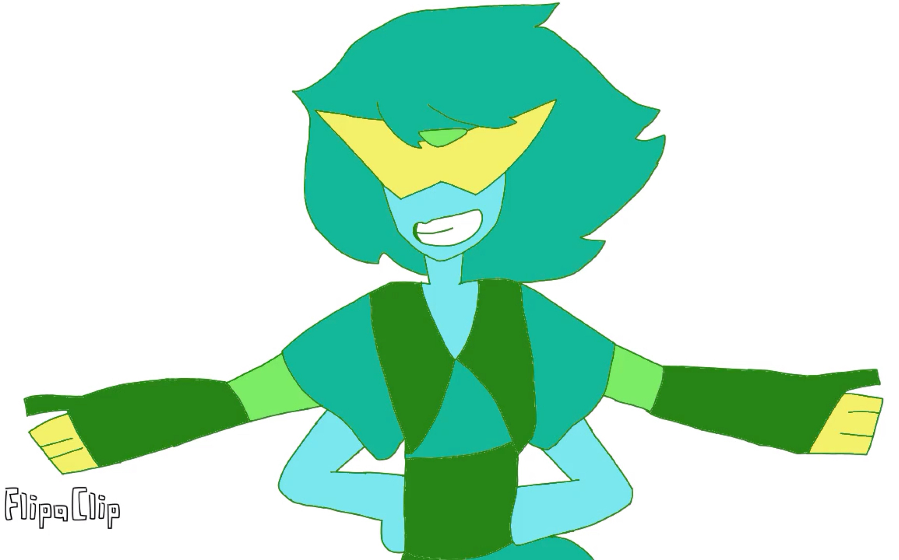 【宇宙小子】动图(自创的peridot /lapis融合形态 俩人的的抱抱)