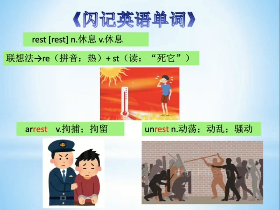 中考必备单词:rest 休息哔哩哔哩bilibili