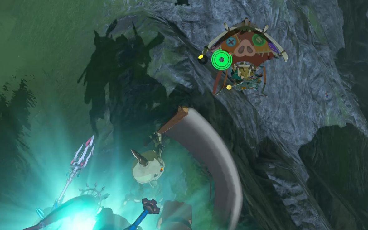 骷髅波克布林随手一挥剑气,先把林克打飞后用暗器重创林克