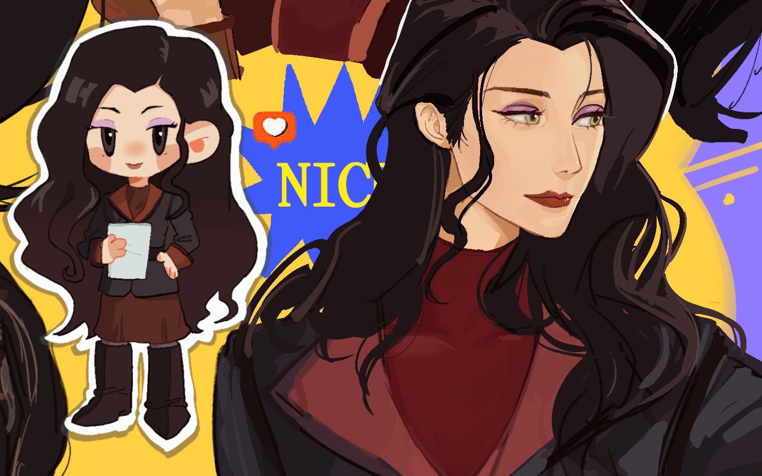 【绘画】科拉传奇asami绘画过程录屏