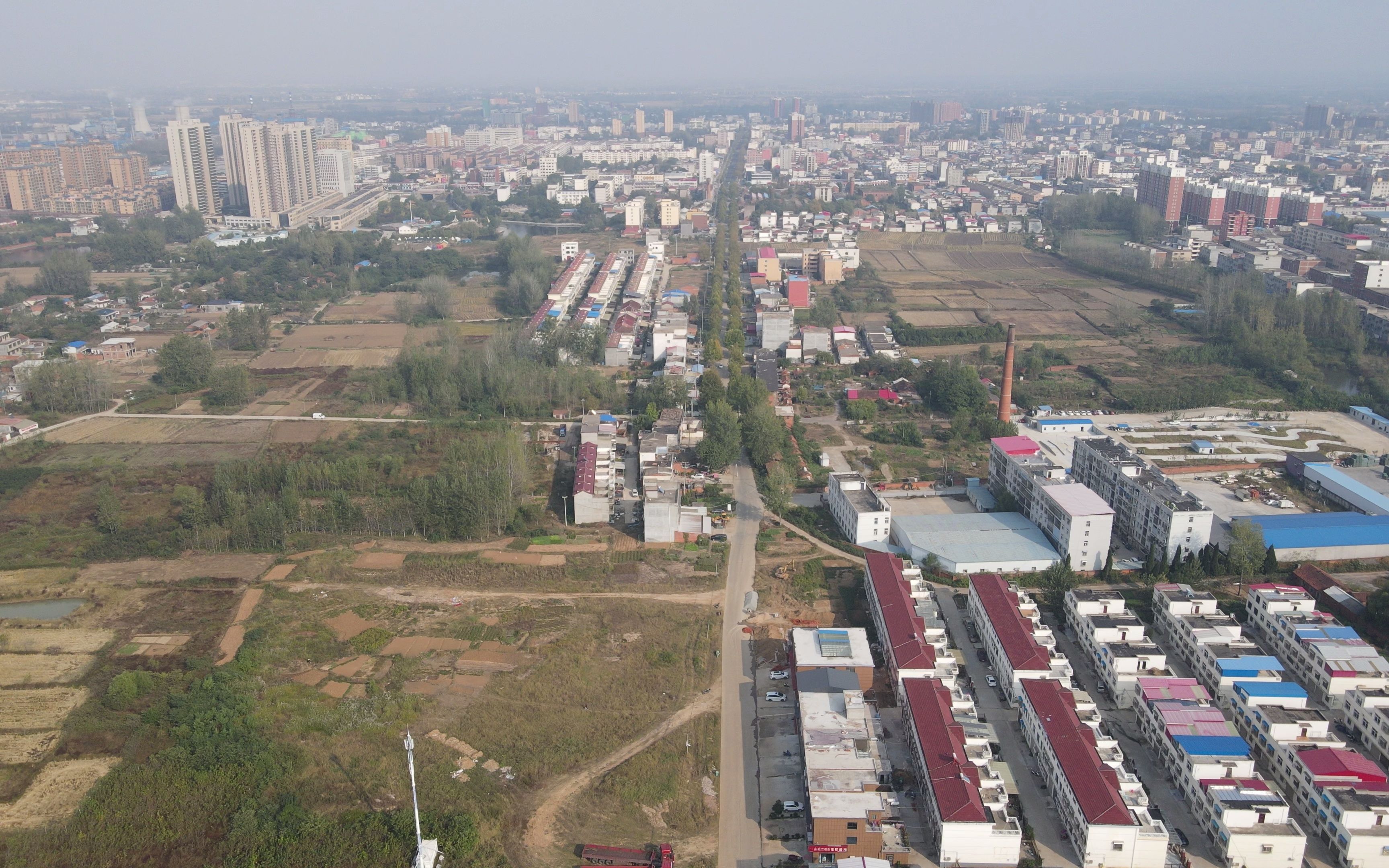 2022-10-14 明港镇 航拍 大刘庄社区