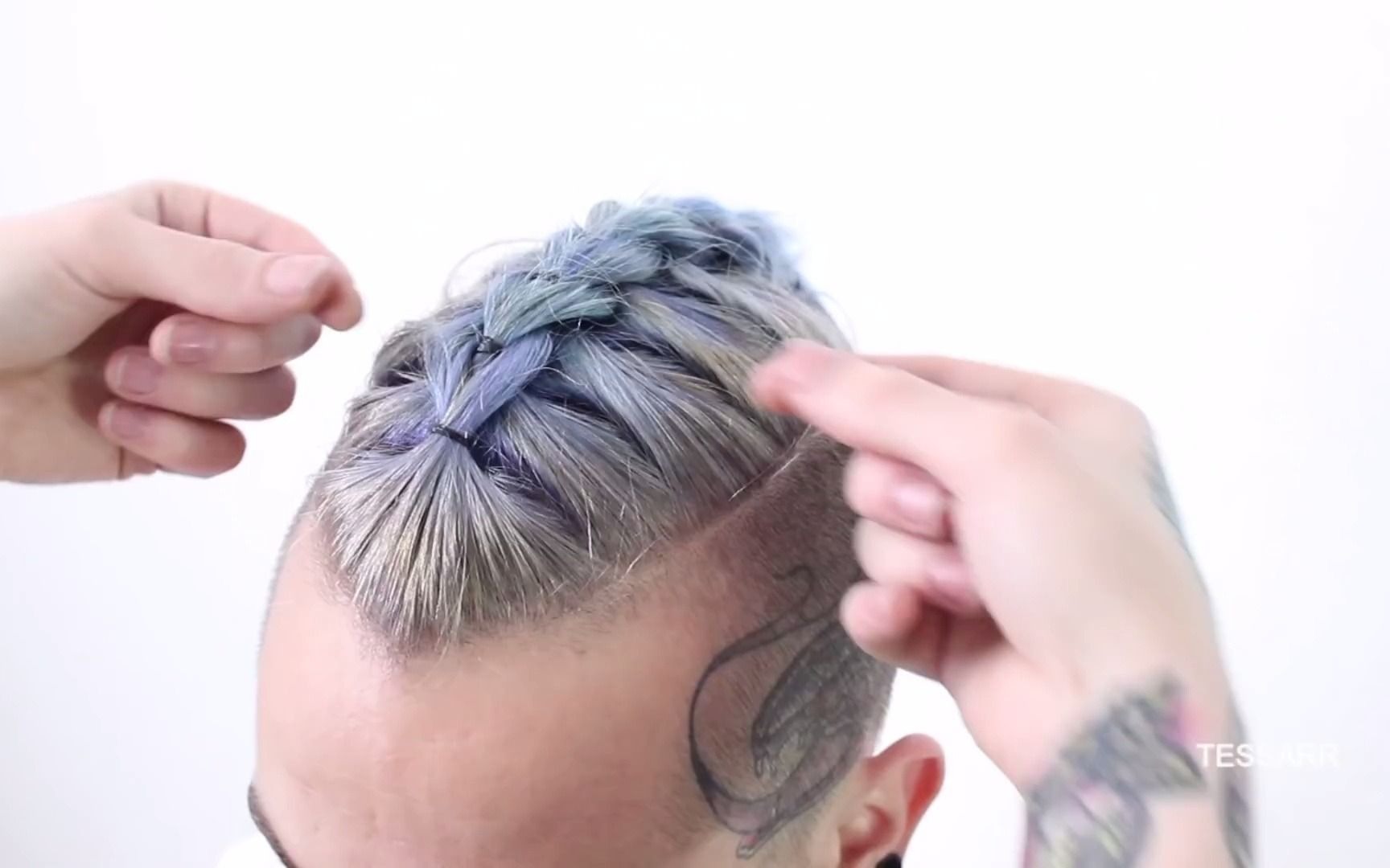 【维京/发型/权游】如何编一个维京发辫(男式) •dragon hair braid