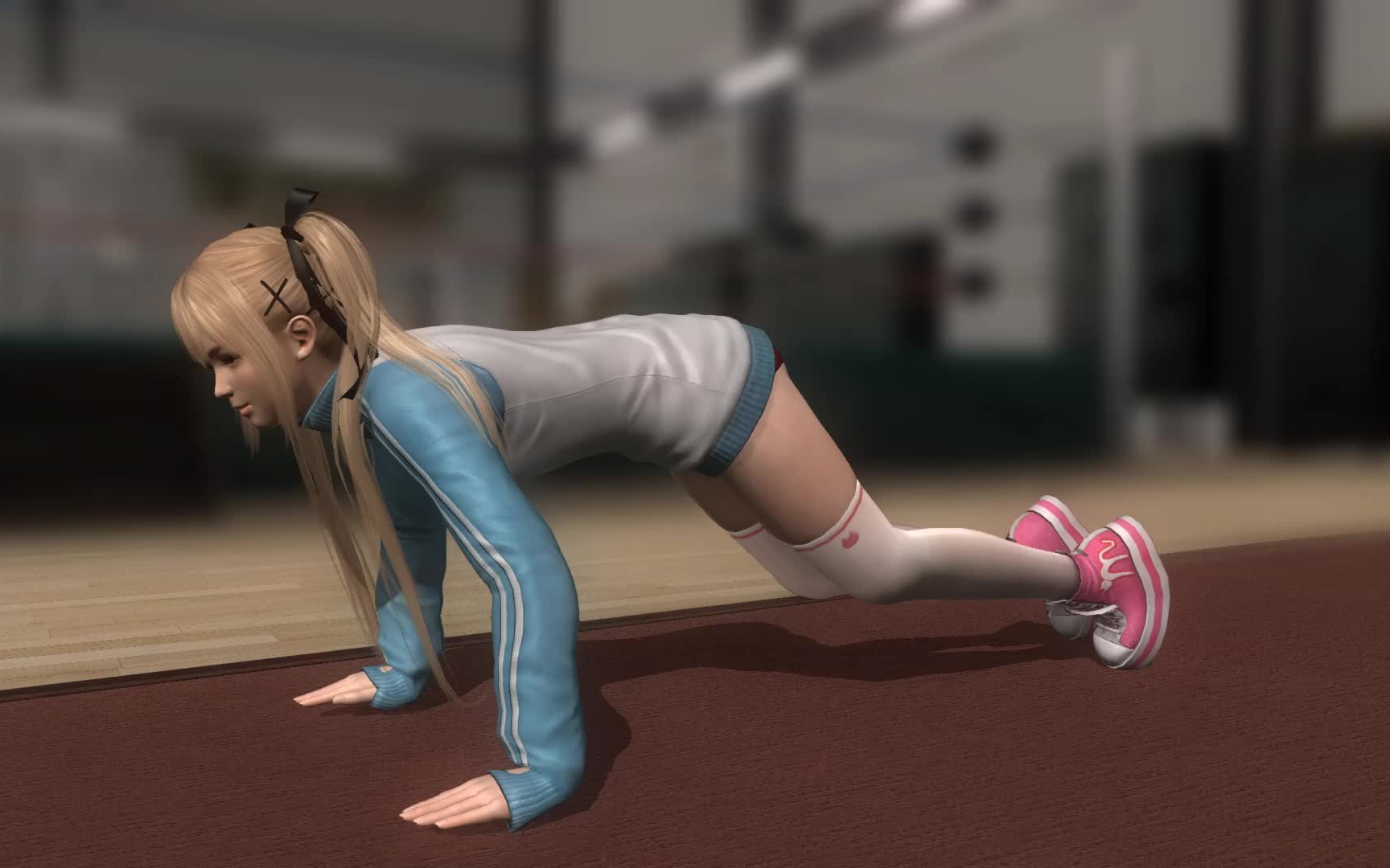 小玛丽你这俯卧撑做的也不标准啊看看我们的玛丽萝丝能做几个俯卧撑