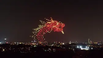 震撼！千架无人机献礼祖国