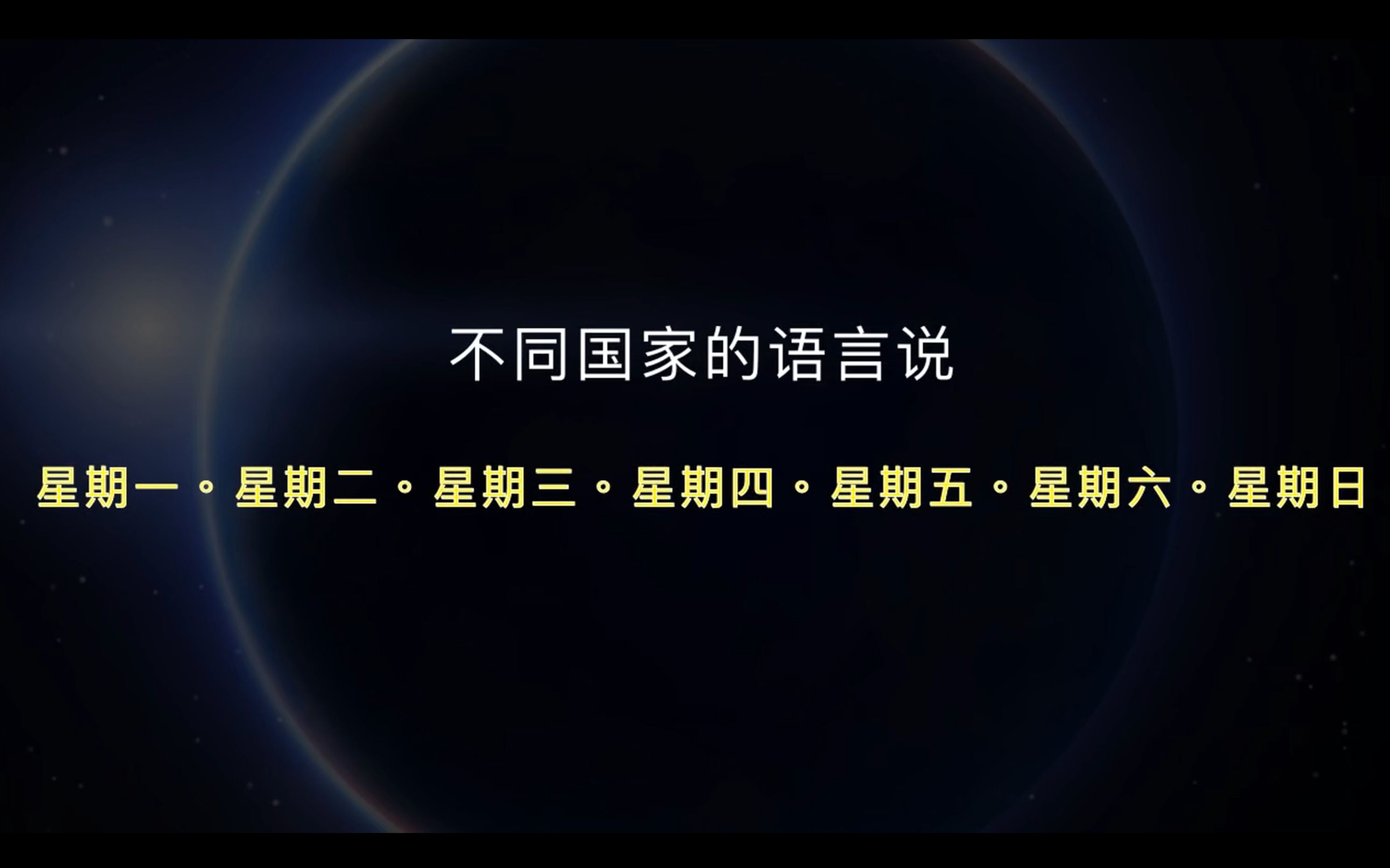 【第十期】不同国家的语言说「星期一 ~星期日」哔哩哔哩bilibili