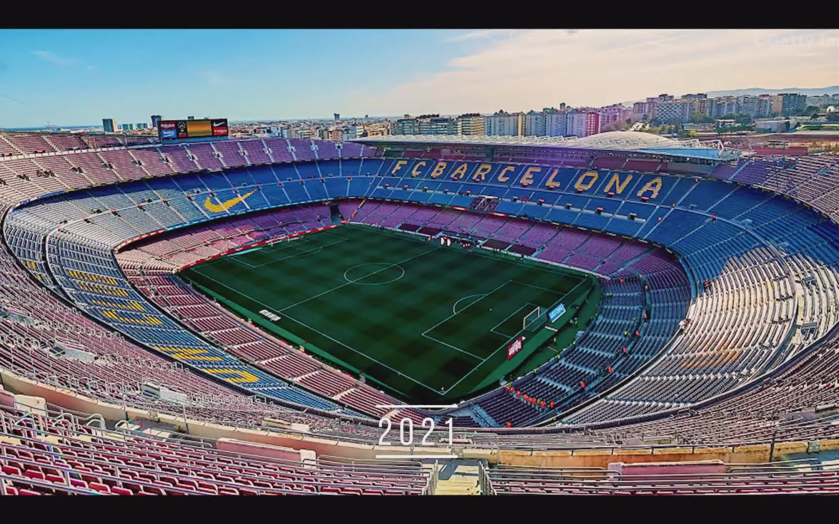 历经岁月的诺坎普(巴萨)camp nou through the years
