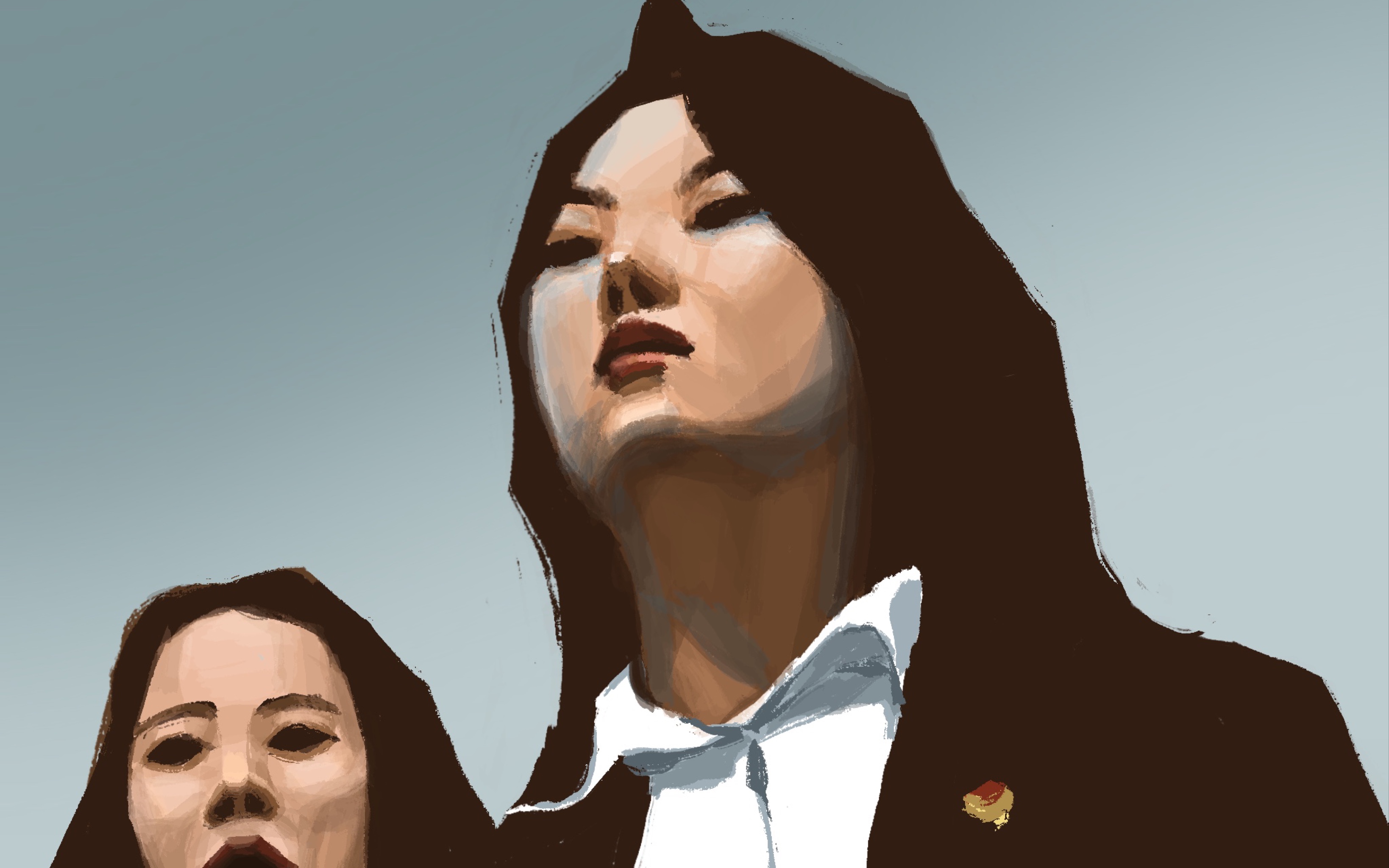 procreate 速涂查寝霸王张美玉.说实话,一开始,我以为这是演的呢.