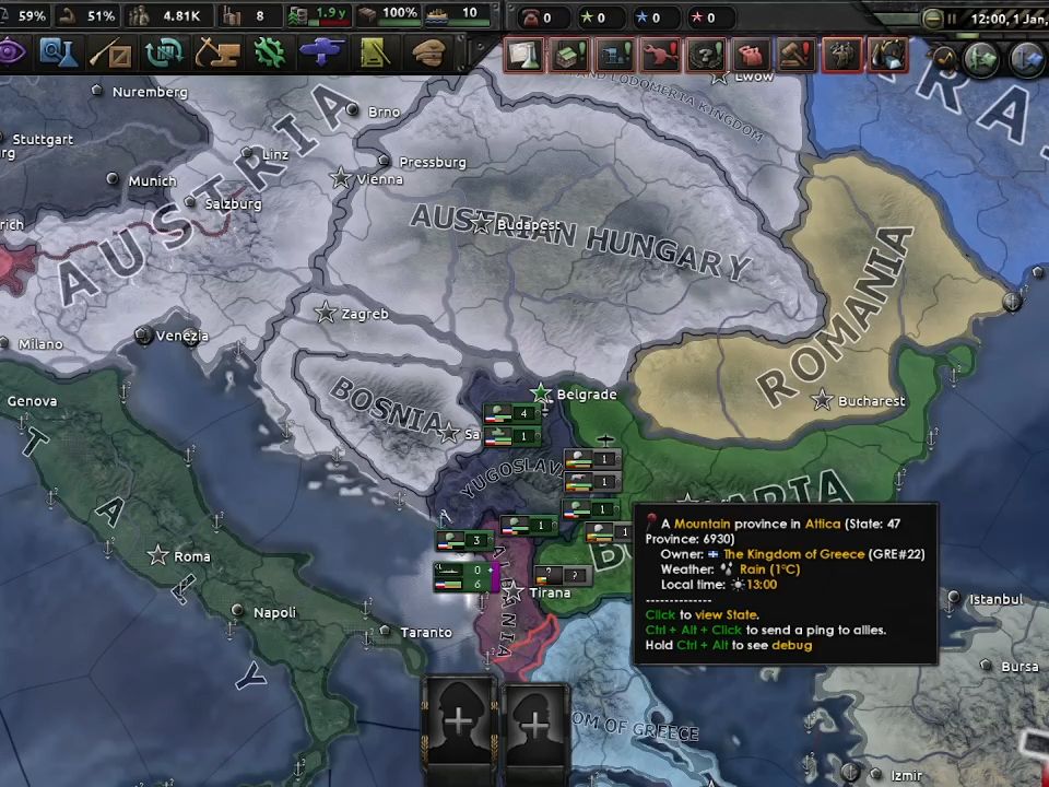 钢铁雄心4 forever empire 国祚永延mod 南斯拉夫国策树#part 1