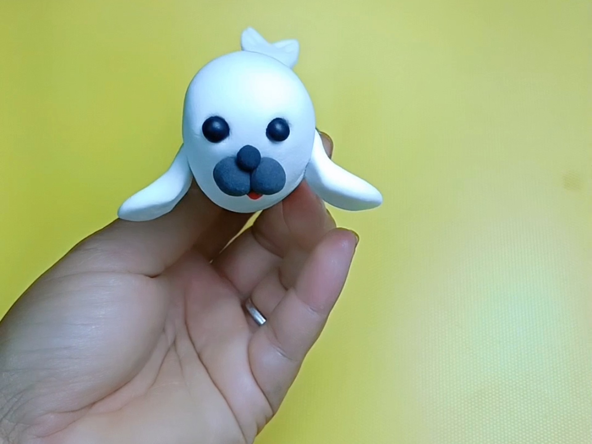 粘土制作海豹