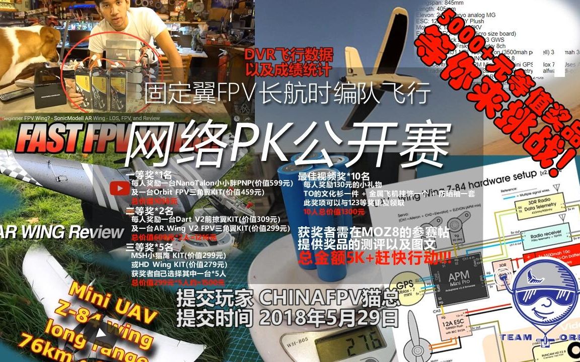 【FPV活动】成绩统计CHINAFPV猫总固定翼FPV长航时编队飞行网络PK公开赛哔哩哔哩bilibili