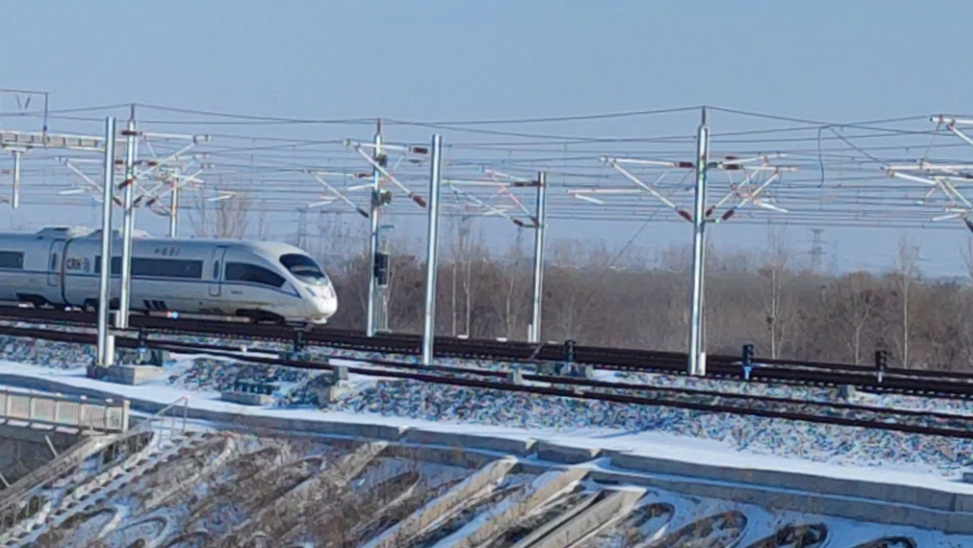 馳騁雪國的兔子……g4621 濟南西——鄭州東 crh38